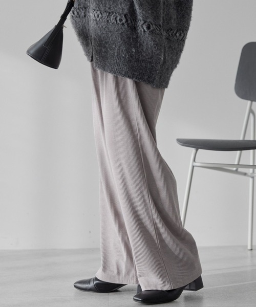 AMERICAN HOLIC（アメリカンホリック）の「カットコーデュロイパンツ（その他パンツ・レディース・アイボリー/ブラック/ライトグレー/モカ・L/M）」の20枚目の写真