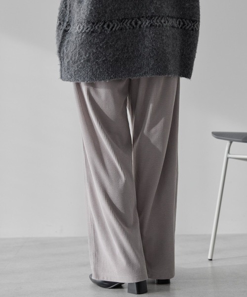 AMERICAN HOLIC（アメリカンホリック）の「カットコーデュロイパンツ（その他パンツ・レディース・アイボリー/ブラック/ライトグレー/モカ・L/M）」の21枚目の写真