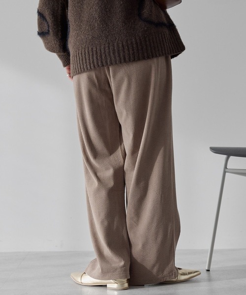 AMERICAN HOLIC（アメリカンホリック）の「カットコーデュロイパンツ（その他パンツ・レディース・アイボリー/ブラック/ライトグレー/モカ・L/M）」の7枚目の写真