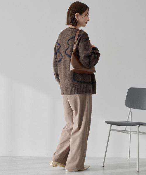 AMERICAN HOLIC（アメリカンホリック）の「カットコーデュロイパンツ（その他パンツ・レディース・アイボリー/ブラック/ライトグレー/モカ・L/M）」の10枚目の写真