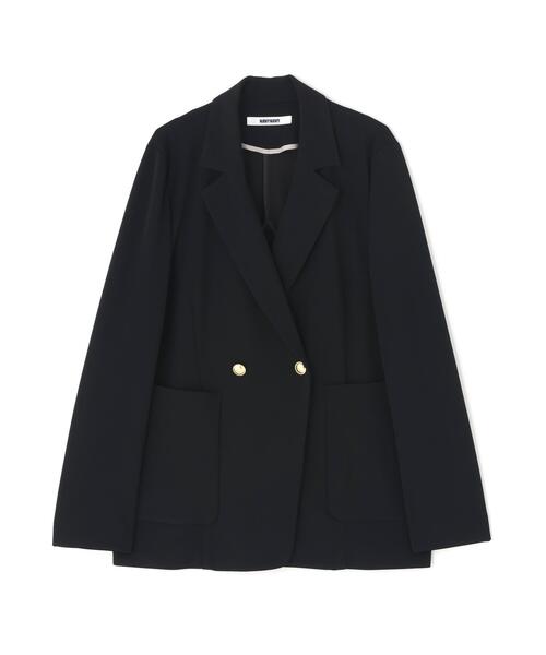 NAVYNAVY（ネイビーネイビー）の「【365ユーティリティ】洗えてシワになりづらい楽ちんキレイ見えジャージーセットアップ（テーラードジャケット・レディース・ネイビー/ブラック・MEDIUM/SMALL）」の15枚目の写真