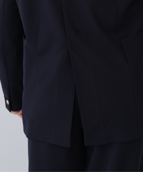 NAVYNAVY（ネイビーネイビー）の「【365ユーティリティ】洗えてシワになりづらい楽ちんキレイ見えジャージーセットアップ（テーラードジャケット・レディース・ネイビー/ブラック・MEDIUM/SMALL）」の3枚目の写真