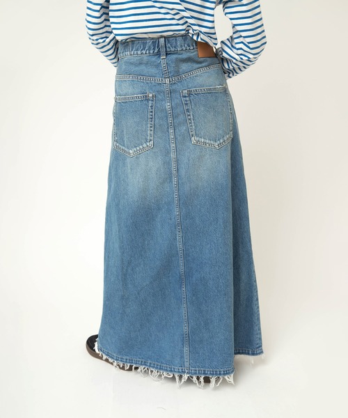 RNA-N(アールエヌエーエヌ)の「G1104 デニムロングスカート(デニムスカート・レディース・ブルー系その他・FREE)」の4枚目の写真
