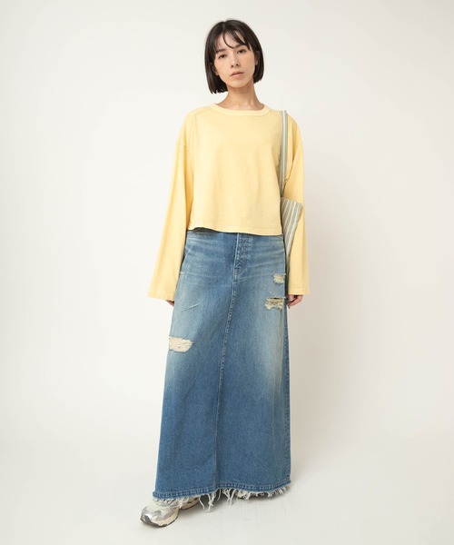 RNA-N(アールエヌエーエヌ)の「G1104 デニムロングスカート(デニムスカート・レディース・ブルー系その他・FREE)」の9枚目の写真