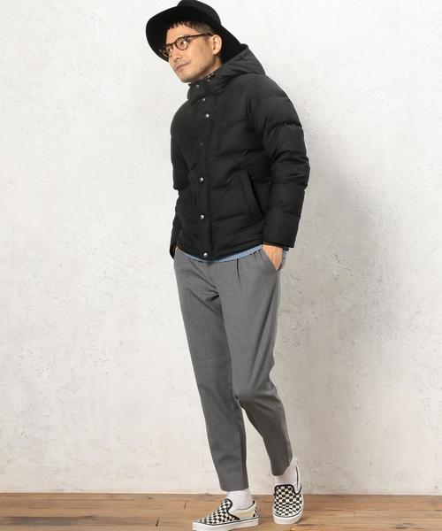 green label relaxing(グリーンレーベルリラクシング)の「T/W MILLD HOOD ダウンブルゾン◆(ダウンジャケット/コート・メンズ・ダークグレー/グレー/ネイビー・MEDIUM/SMALL/X-LARGE/LARGE)」の15枚目の写真