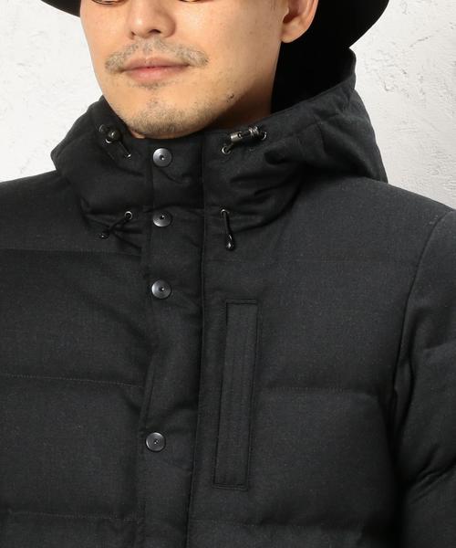 green label relaxing(グリーンレーベルリラクシング)の「T/W MILLD HOOD ダウンブルゾン◆(ダウンジャケット/コート・メンズ・ダークグレー/グレー/ネイビー・MEDIUM/SMALL/X-LARGE/LARGE)」の16枚目の写真