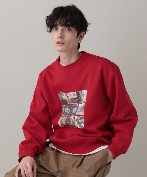 セール】Collage Photographer Print Sweat/コラージュフォトプリント