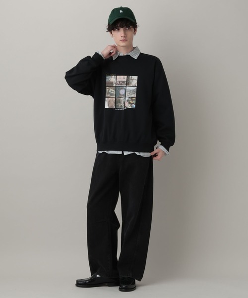 RAGEBLUE(レイジブルー)の「Collage Photographer Print Sweat/コラージュフォトプリントCN(スウェット・メンズ・レッド/ブラック/グレー系その他・LARGE/MEDIUM)」の6枚目の写真
