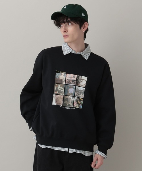 RAGEBLUE(レイジブルー)の「Collage Photographer Print Sweat/コラージュフォトプリントCN(スウェット・メンズ・レッド/ブラック/グレー系その他・LARGE/MEDIUM)」の9枚目の写真