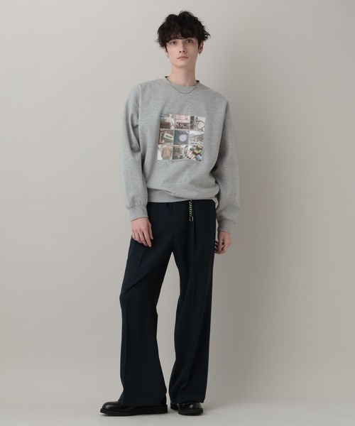 セール】Collage Photographer Print Sweat/コラージュフォトプリント