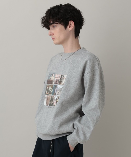 RAGEBLUE(レイジブルー)の「Collage Photographer Print Sweat/コラージュフォトプリントCN(スウェット・メンズ・レッド/ブラック/グレー系その他・LARGE/MEDIUM)」の13枚目の写真