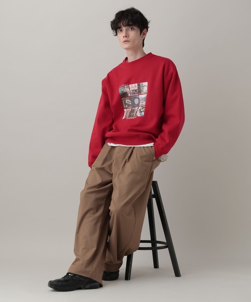 RAGEBLUE(レイジブルー)の「Collage Photographer Print Sweat/コラージュフォトプリントCN(スウェット・メンズ・レッド/ブラック/グレー系その他・LARGE/MEDIUM)」の16枚目の写真