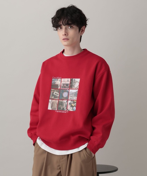 RAGEBLUE(レイジブルー)の「Collage Photographer Print Sweat/コラージュフォトプリントCN(スウェット・メンズ・レッド/ブラック/グレー系その他・LARGE/MEDIUM)」の19枚目の写真