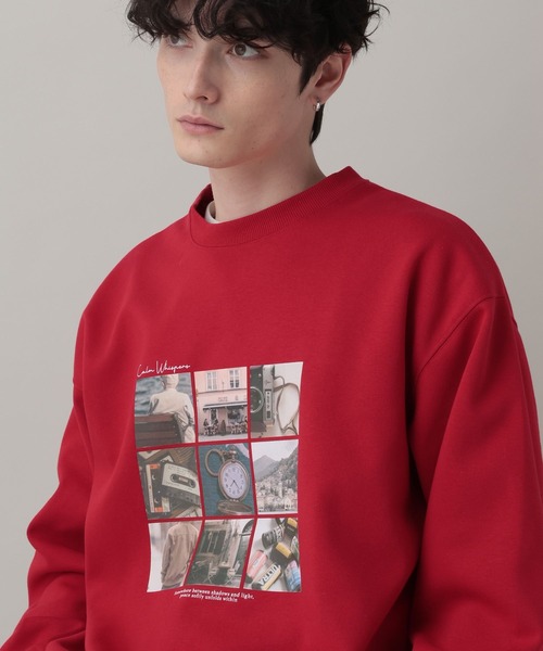 RAGEBLUE(レイジブルー)の「Collage Photographer Print Sweat/コラージュフォトプリントCN(スウェット・メンズ・レッド/ブラック/グレー系その他・LARGE/MEDIUM)」の21枚目の写真