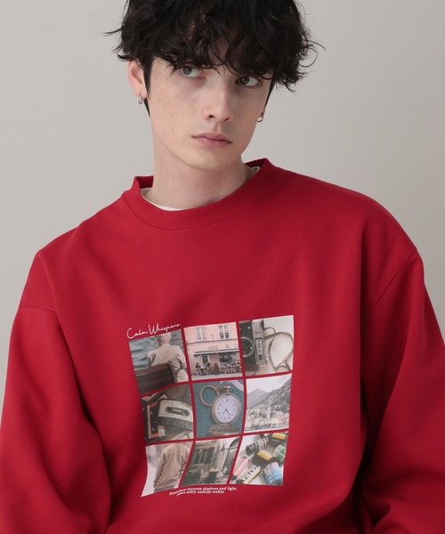 RAGEBLUE(レイジブルー)の「Collage Photographer Print Sweat/コラージュフォトプリントCN(スウェット・メンズ・レッド/ブラック/グレー系その他・LARGE/MEDIUM)」の20枚目の写真