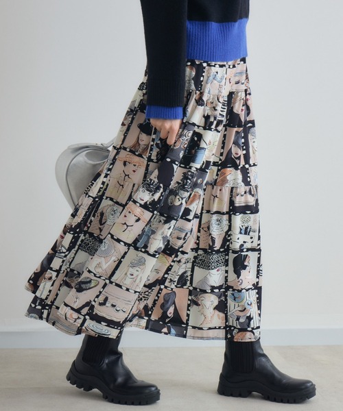 Paradise Picnic（パラダイスピクニック）の「総柄テイアードスカート（スカート・レディース・その他2/その他1・FREE）」の2枚目の写真