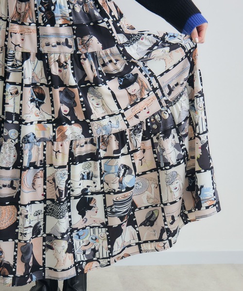 Paradise Picnic（パラダイスピクニック）の「総柄テイアードスカート（スカート・レディース・その他2/その他1・FREE）」の19枚目の写真