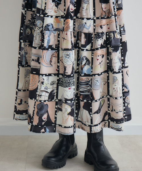 Paradise Picnic（パラダイスピクニック）の「総柄テイアードスカート（スカート・レディース・その他2/その他1・FREE）」の20枚目の写真