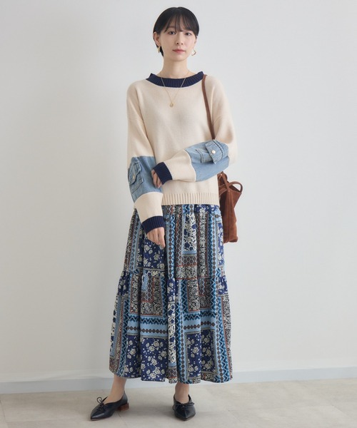 Paradise Picnic（パラダイスピクニック）の「総柄テイアードスカート（スカート・レディース・その他2/その他1・FREE）」の3枚目の写真