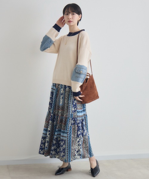 Paradise Picnic（パラダイスピクニック）の「総柄テイアードスカート（スカート・レディース・その他2/その他1・FREE）」の4枚目の写真