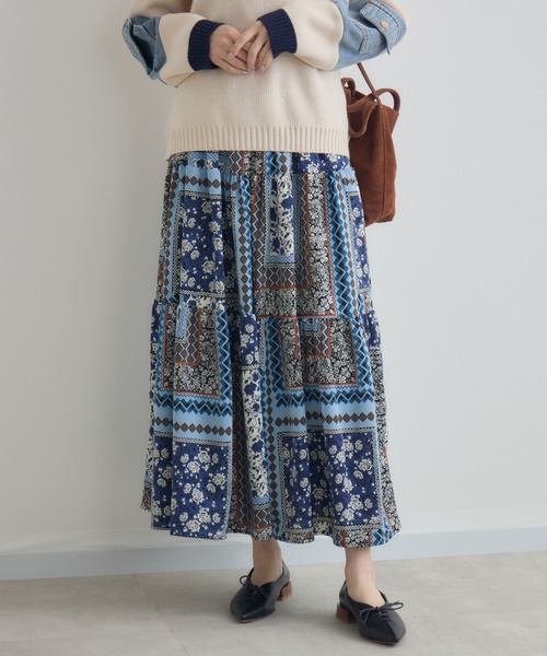 Paradise Picnic（パラダイスピクニック）の「総柄テイアードスカート（スカート・レディース・その他2/その他1・FREE）」の6枚目の写真