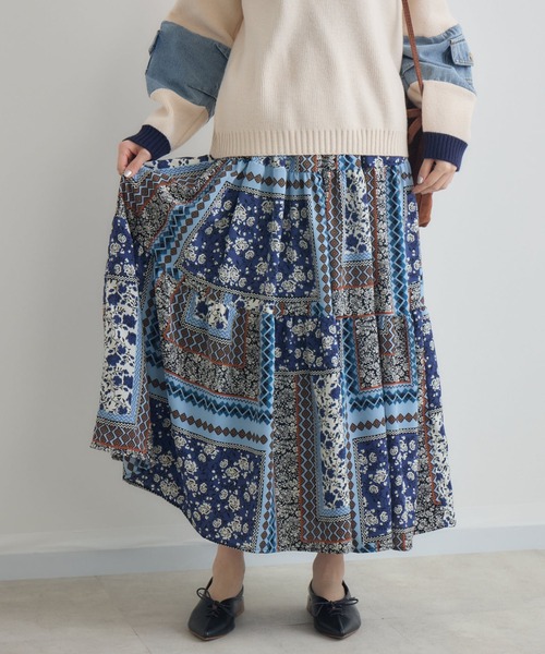 Paradise Picnic（パラダイスピクニック）の「総柄テイアードスカート（スカート・レディース・その他2/その他1・FREE）」の9枚目の写真