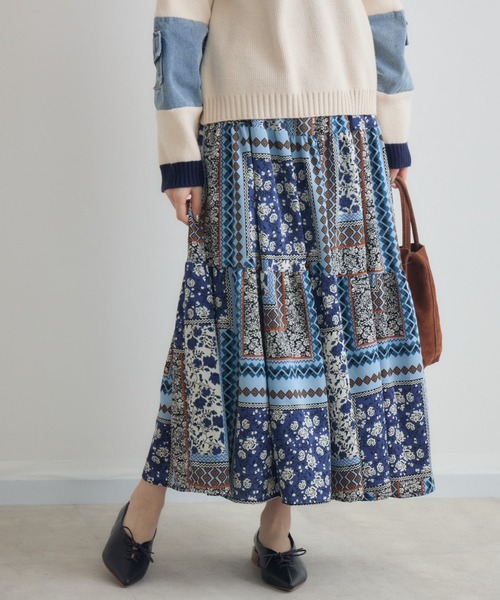 Paradise Picnic（パラダイスピクニック）の「総柄テイアードスカート（スカート・レディース・その他2/その他1・FREE）」の7枚目の写真