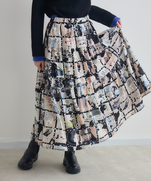 Paradise Picnic（パラダイスピクニック）の「総柄テイアードスカート（スカート・レディース・その他2/その他1・FREE）」の15枚目の写真