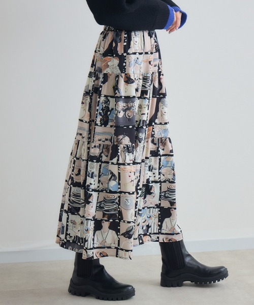 Paradise Picnic（パラダイスピクニック）の「総柄テイアードスカート（スカート・レディース・その他2/その他1・FREE）」の16枚目の写真