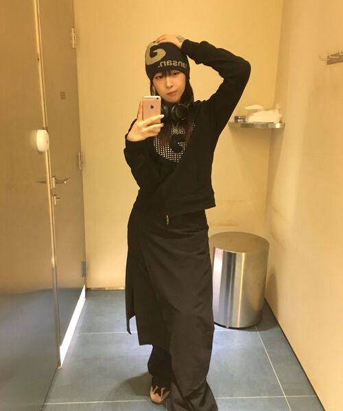 TANSANMAGNESIUM(タンサン マグネシウム)の「ジャカード混ロゴビーニー(ネイビー)(ニットキャップ/ビーニー・レディース・その他・ONE SIZE)」の11枚目の写真