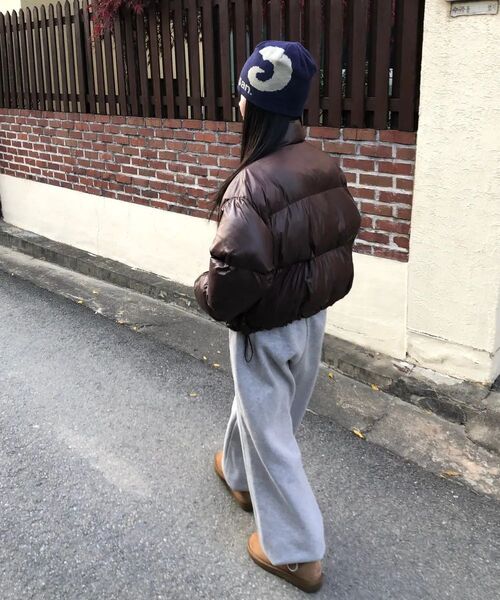 TANSANMAGNESIUM(タンサン マグネシウム)の「ジャカード混ロゴビーニー(ネイビー)(ニットキャップ/ビーニー・レディース・その他・ONE SIZE)」の6枚目の写真