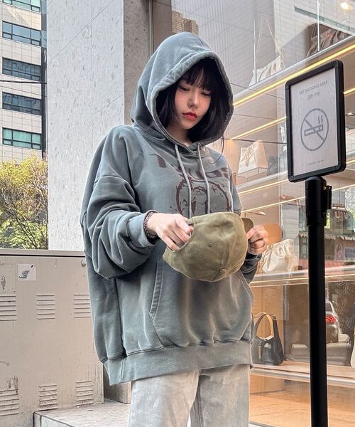 THE MILE(ザマイル)の「キャットスタカウントスウェットフードオートミール(パーカー・メンズ・その他・S/M/L/XL)」の15枚目の写真