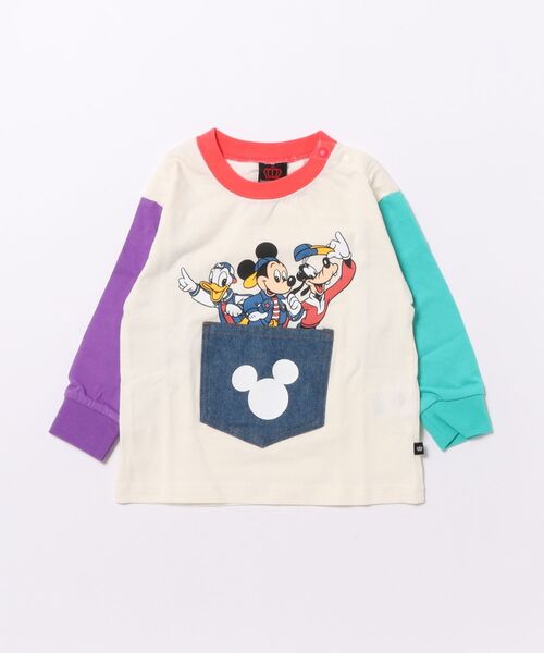 Disney（ディズニー）の「ディズニー デニムポケットロンT 1253K（Tシャツ/カットソー・キッズ・パープル/レッド・90cm/100cm/110cm/120cm/130cm/140cm）」の7枚目の写真