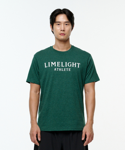 LIMELIGHT APPAREL(ライムライトアパレル)の「エスリットTシャツ(グリーンメランジ/ホワイト)(Tシャツ/カットソー・メンズ・その他・S/M/L/XL)」の1枚目の写真