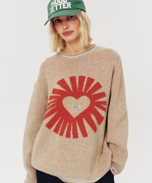 MOODBETTER（ムード ベター）の「RELAXED LOGO KNIT PULLOVER BEIGE（ニット/セーター・レディース・その他・FREE）」の4枚目の写真