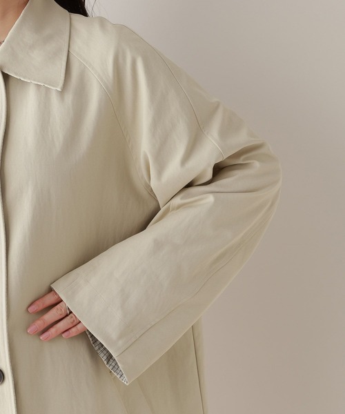 RAGEBLUE(レイジブルー)の「リバーシブルステンカラーコート(ステンカラーコート・レディース・ベージュ・FREE)」の14枚目の写真