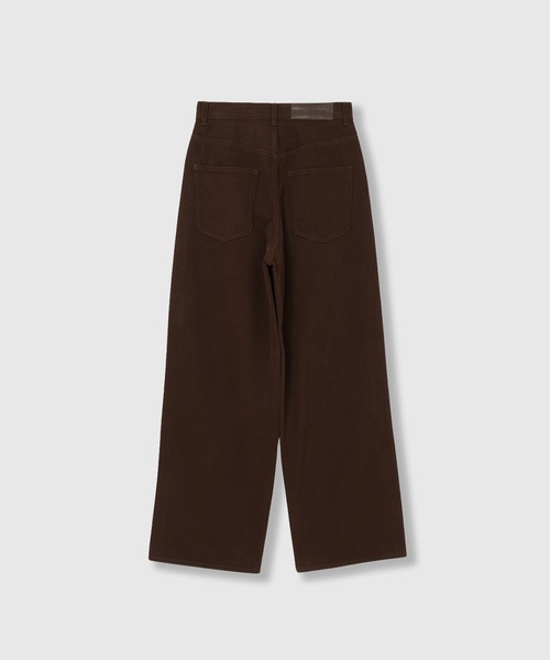 THINGS THAT MATTER（シングス ザット マター）の「EARTH BROWN PANTS / アース ブラウン パンツ（デニムパンツ・レディース・ブラウン・1/2）」の13枚目の写真
