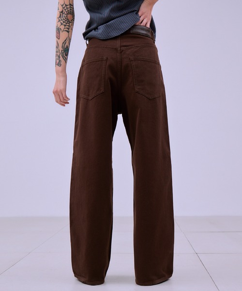 THINGS THAT MATTER(シングス ザット マター)の「EARTH BROWN PANTS / アース ブラウン パンツ(デニムパンツ・レディース・ブラウン・1/2)」の19枚目の写真