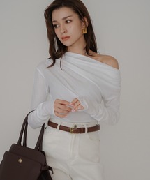 クリアカットソー 2WAY クロップド カップ付き トップス KINO THE KEI