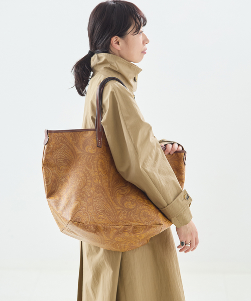A VACATION（アヴァケーション）の「【A VACATION/ア バケーション】ROAM MUSTARD PAISLEY：バッグ（トートバッグ・レディース・イエロー・FREE）」の3枚目の写真