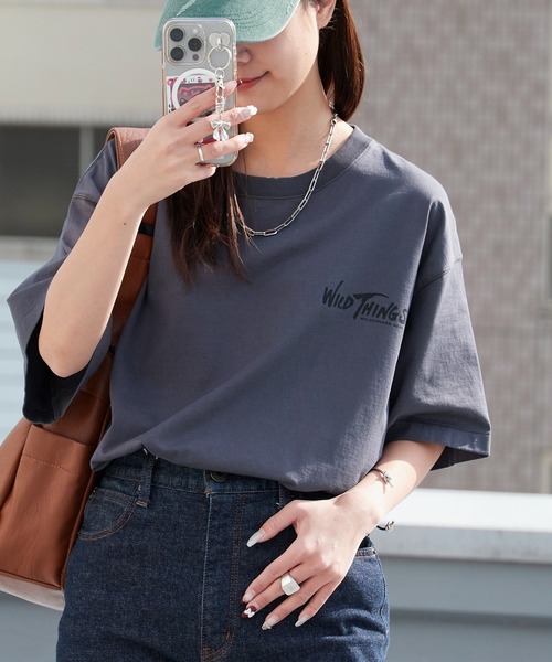 WILD THINGS(ワイルドシングス)の「WILD THINGS/ワイルドシングス WILD MOUNTAIN S/S TEE ブランドロゴTシャツ 2026年春夏(Tシャツ/カットソー・メンズ・ホワイト/チャコール・M/L/XL)」の14枚目の写真