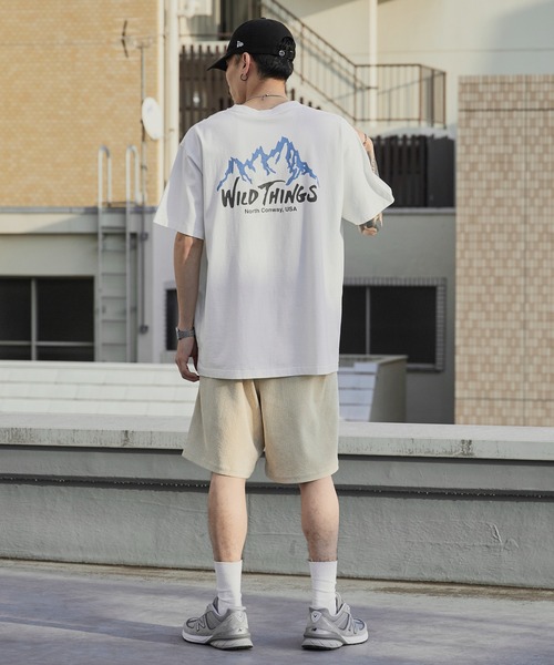 WILD THINGS(ワイルドシングス)の「WILD THINGS/ワイルドシングス WILD MOUNTAIN S/S TEE ブランドロゴTシャツ 2026年春夏(Tシャツ/カットソー・メンズ・ホワイト/チャコール・M/L/XL)」の9枚目の写真