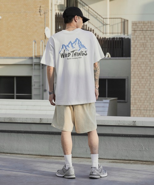 WILD THINGS(ワイルドシングス)の「WILD THINGS/ワイルドシングス WILD MOUNTAIN S/S TEE ブランドロゴTシャツ 2026年春夏(Tシャツ/カットソー・メンズ・ホワイト/チャコール・M/L/XL)」の10枚目の写真