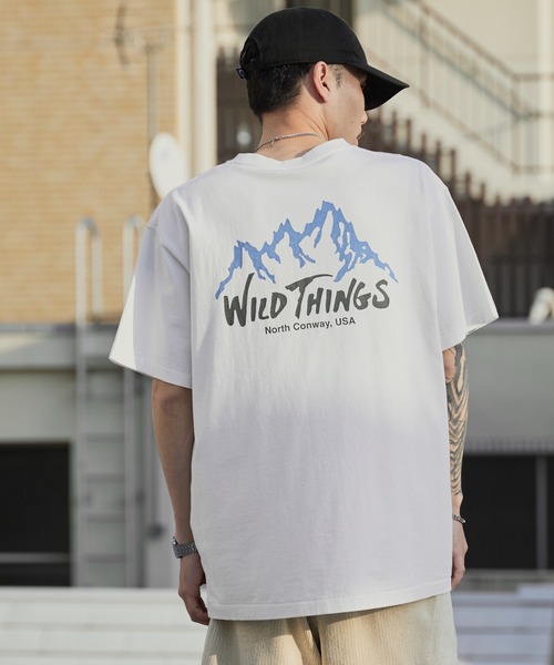 WILD THINGS(ワイルドシングス)の「WILD THINGS/ワイルドシングス WILD MOUNTAIN S/S TEE ブランドロゴTシャツ 2026年春夏(Tシャツ/カットソー・メンズ・ホワイト/チャコール・M/L/XL)」の11枚目の写真