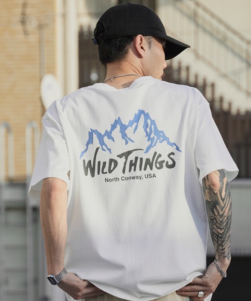 WILD THINGS(ワイルドシングス)の「WILD THINGS/ワイルドシングス WILD MOUNTAIN S/S TEE ブランドロゴTシャツ 2026年春夏(Tシャツ/カットソー・メンズ・ホワイト/チャコール・M/L/XL)」の12枚目の写真