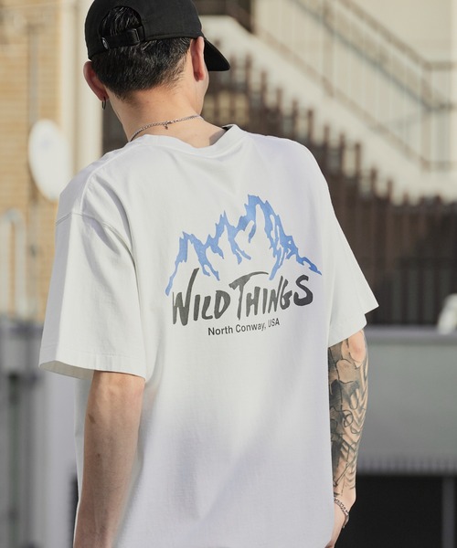 WILD THINGS(ワイルドシングス)の「WILD THINGS/ワイルドシングス WILD MOUNTAIN S/S TEE ブランドロゴTシャツ 2026年春夏(Tシャツ/カットソー・メンズ・ホワイト/チャコール・M/L/XL)」の13枚目の写真