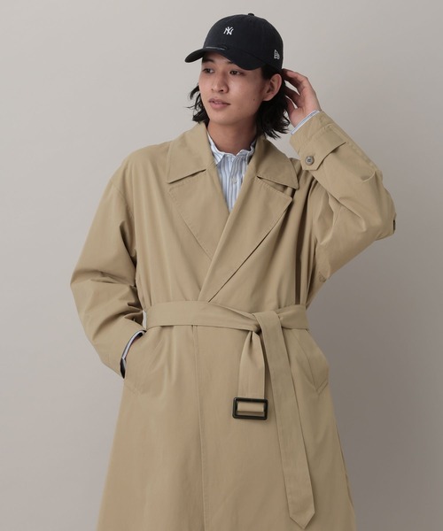 RAGEBLUE（レイジブルー）の「Tielocken Long Coat / タイロッケンロングコート（その他アウター・メンズ・ネイビー/ベージュ・LARGE/MEDIUM）」の3枚目の写真