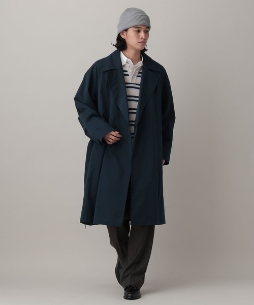 RAGEBLUE（レイジブルー）の「Tielocken Long Coat / タイロッケンロングコート（その他アウター・メンズ・ネイビー/ベージュ・LARGE/MEDIUM）」の6枚目の写真