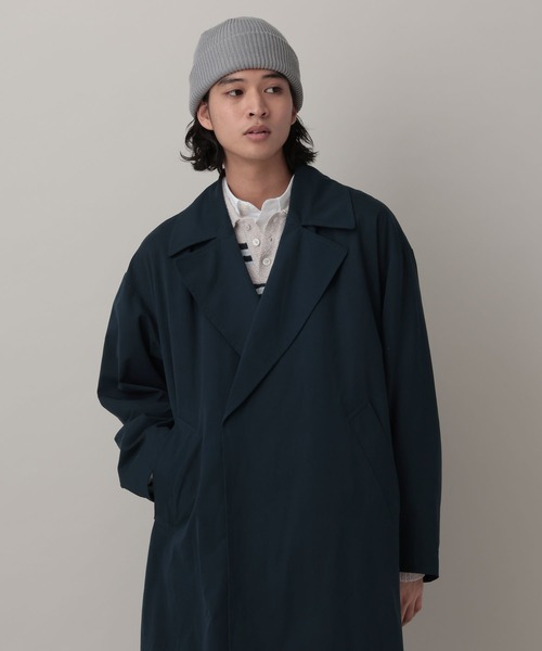 RAGEBLUE（レイジブルー）の「Tielocken Long Coat / タイロッケンロングコート（その他アウター・メンズ・ネイビー/ベージュ・LARGE/MEDIUM）」の10枚目の写真