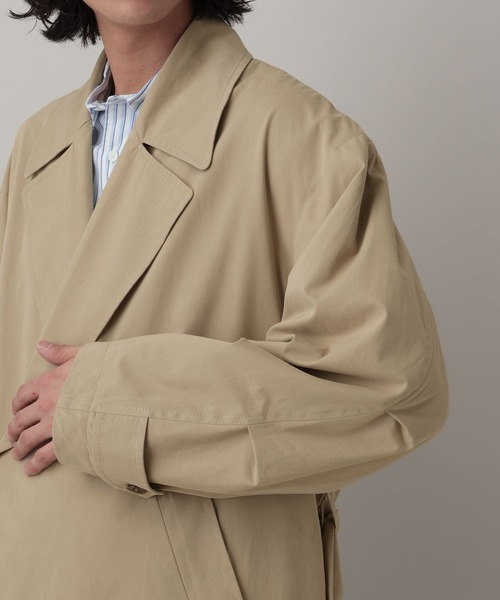 RAGEBLUE（レイジブルー）の「Tielocken Long Coat / タイロッケンロングコート（その他アウター・メンズ・ネイビー/ベージュ・LARGE/MEDIUM）」の16枚目の写真